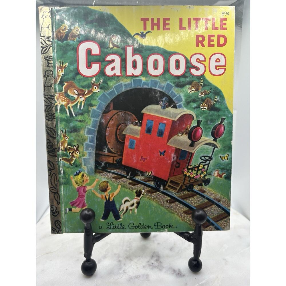 Vintage A Little Golden Book The Little Red Caboose 1982